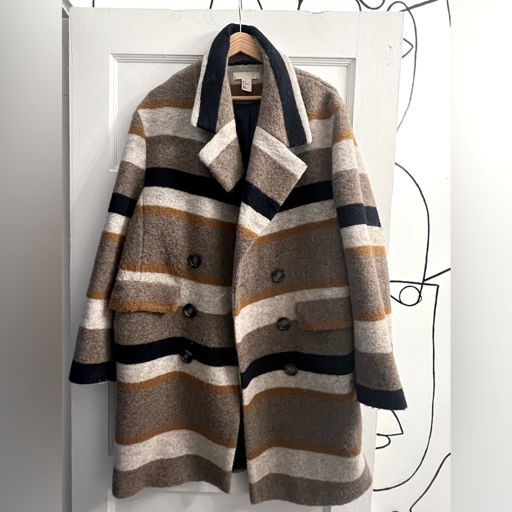 H&M blended wool coat